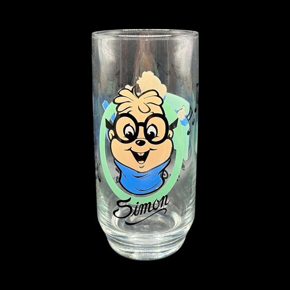 Vintage Alvin & The Chipmunks & Chipettes Drinking Glasses Set of 4 - 1980s - Picture 5 of 10